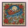 Christmas Santa Sleigh Full 11CT 3 Strand Stamped Cross Stitch Kit 45x45cm tapestrymarket