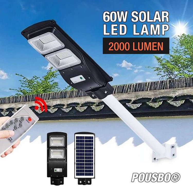 60W Solar LED Lamp 2000 Lumen（50% OFF）