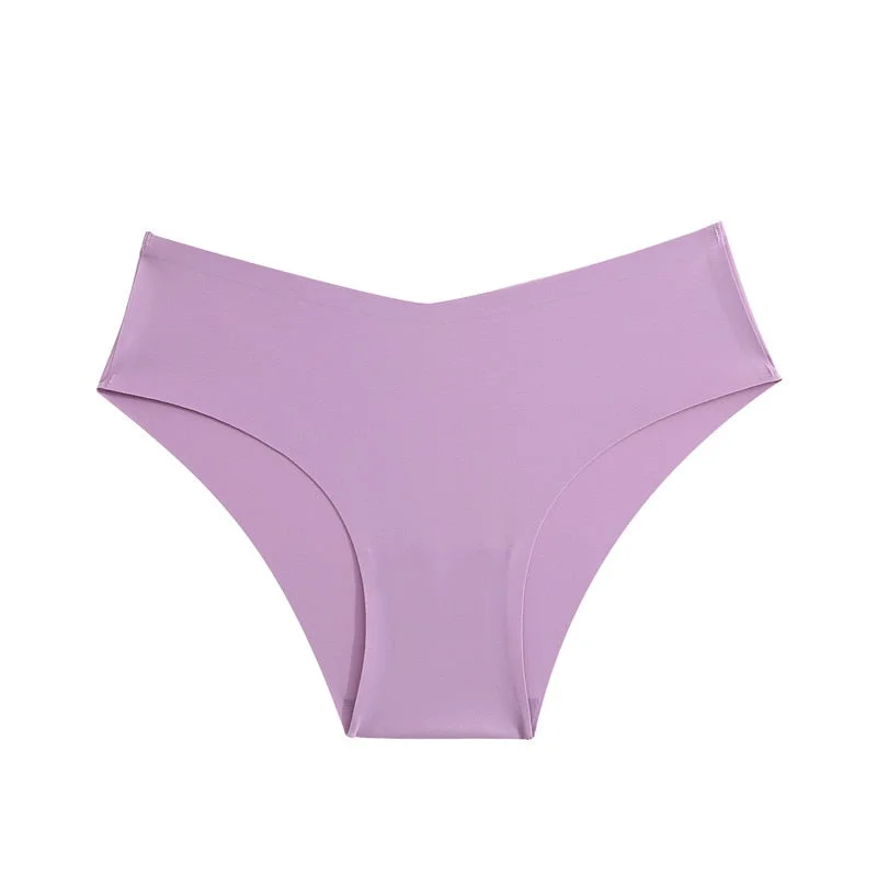 FINETOO 1/2Pcs Seamless Panties Women Sexy V Waist Briefs M-2XL Plus Size Underwear Comfortable Ladies Underpants Lingerie 2021