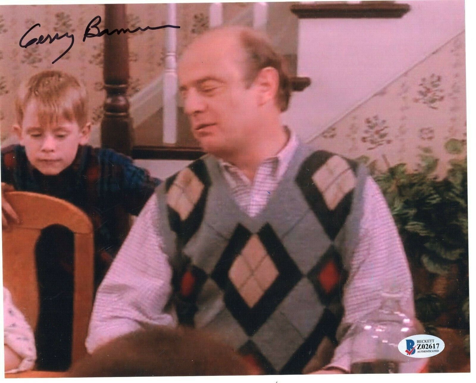 Gerry Bamman Signed Home Alone Uncle Frank 8x10 Photo Poster painting w/Beckett COA Z02617