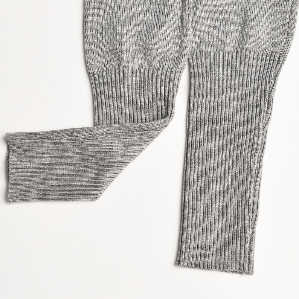 Thick Textured Knit Zip Up Hoodie