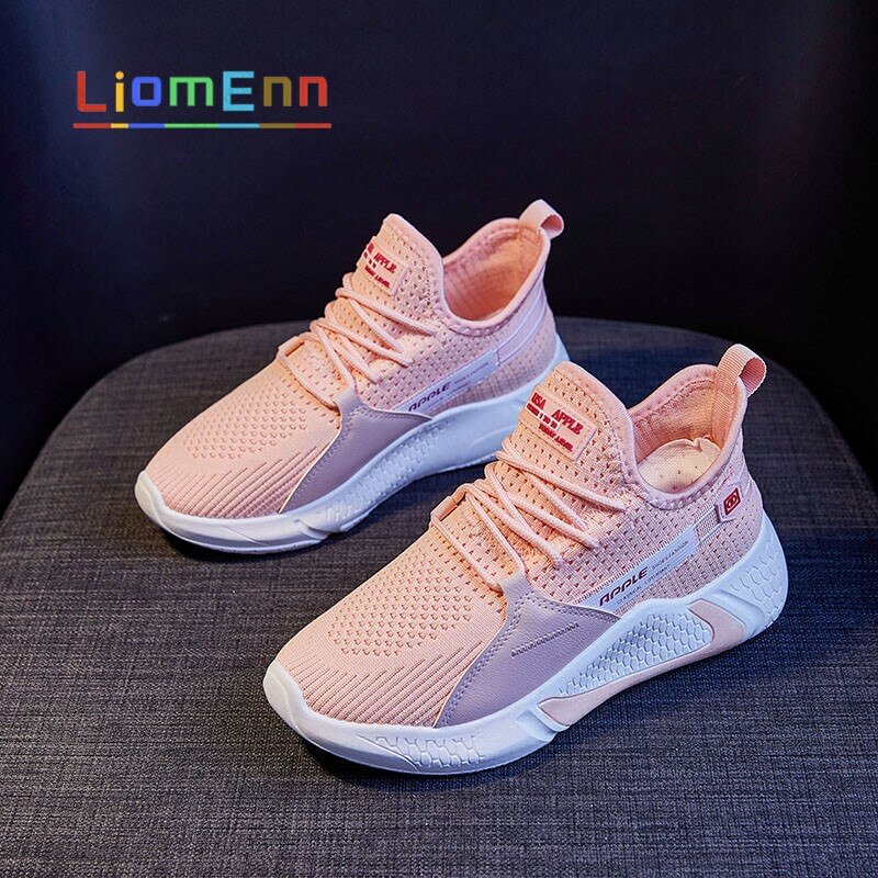 Summer Women's Sneakers 2021 Light Running Sport Shoes Woman Yellow White Pink Breathable tenis Trainers Vulcanized Basket femme