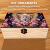 5D DIY Diamond Painting Handmade Wood Storage Box Crystal Storage Case (Owl)
