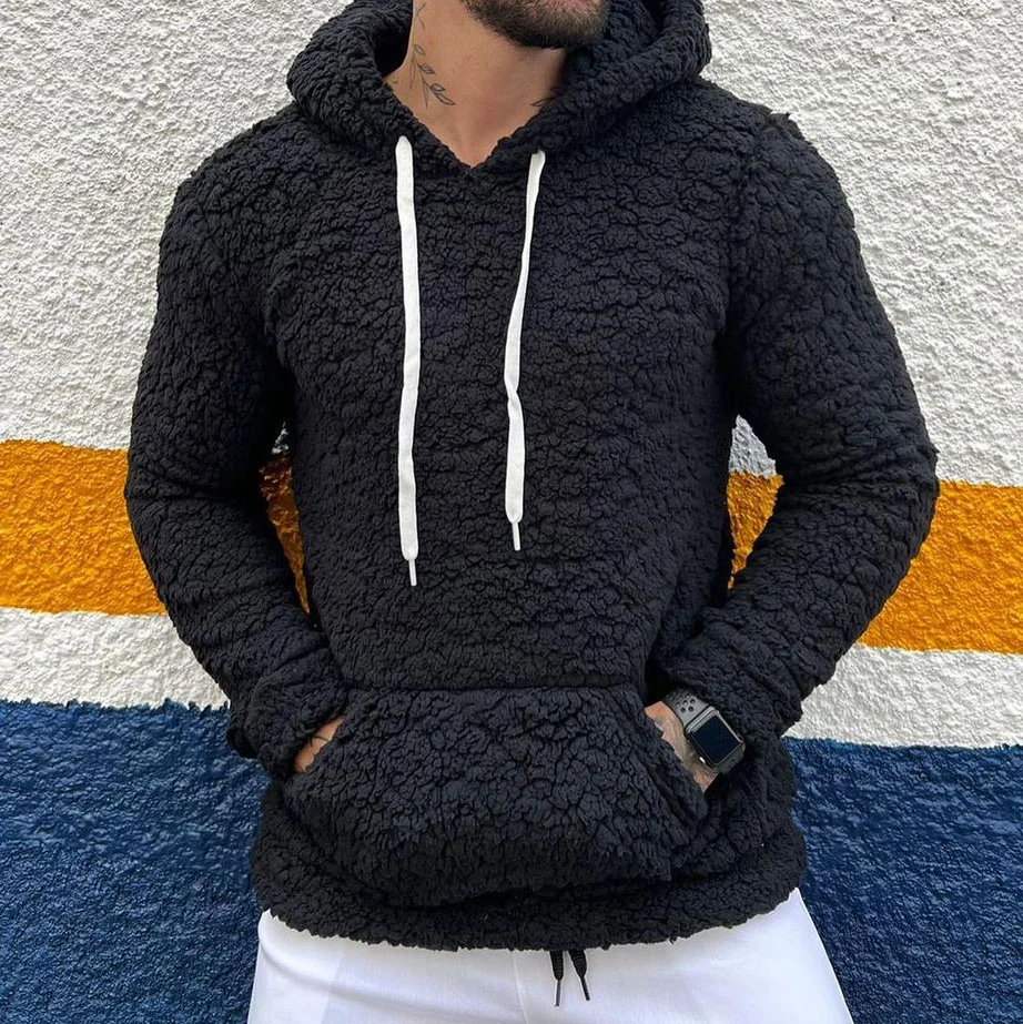 Lamb Fleece Thermal Hooded Sweatshirt