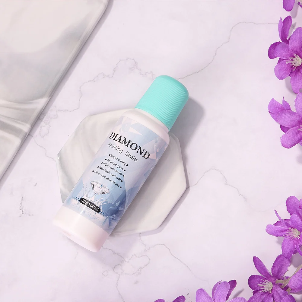 100ML Diamond Painting Glue Sealer-Permanent Hold Your Diamond Paintings（Can‘t be applied, only pressed）