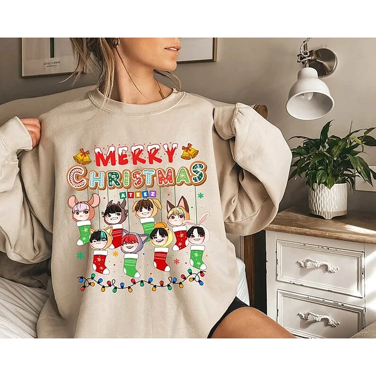ATEEZ Merry Christmas Graphic Sweatshirt officialateezshop