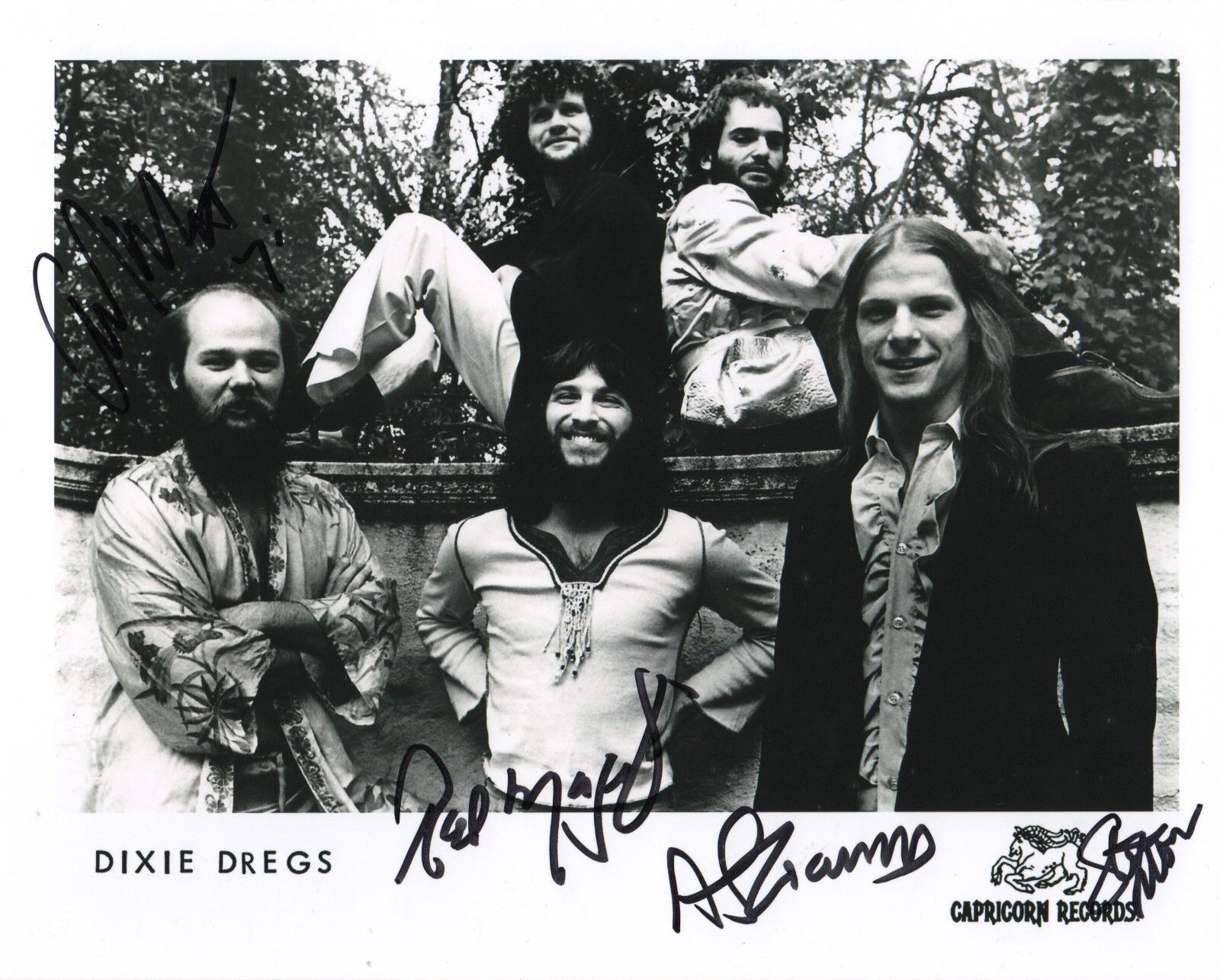 Dixie Dregs REAL hand SIGNED Photo Poster painting #6 COA Autographed by 4 members