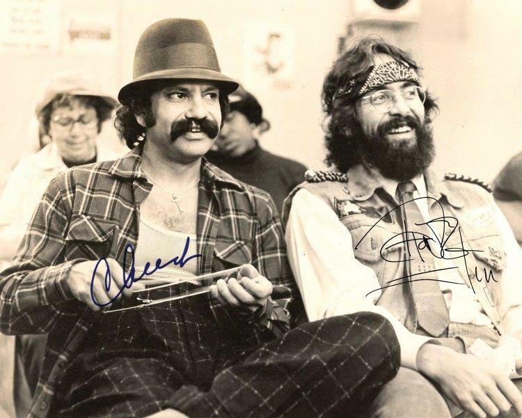 REPRINT - CHEECH AND CHONG Signed 8 x 10 Photo Poster painting Poster Up in Smoke Weed Man Cave