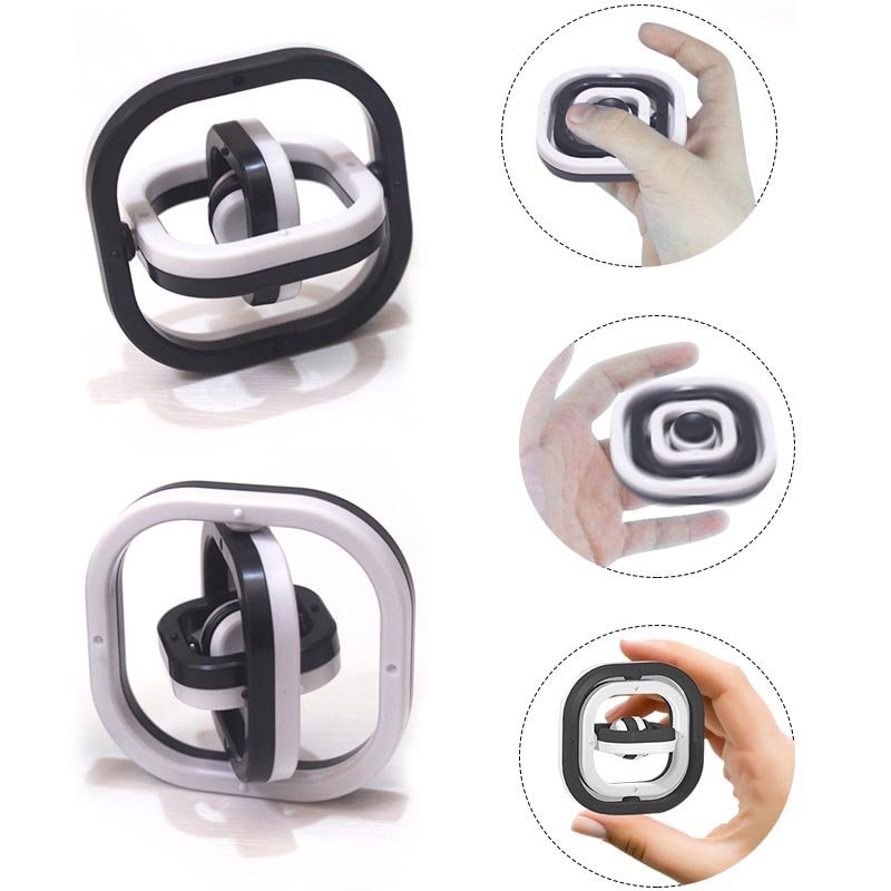 Infinite flip top fingertip decompression toy