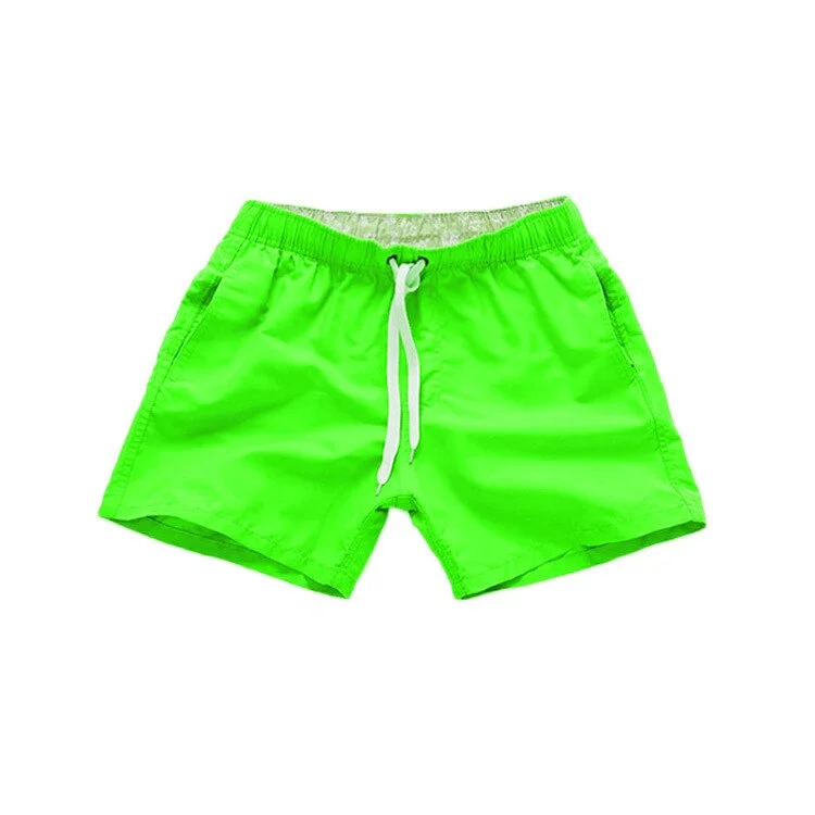 Beach Pants Men's Swimming Shorts Solid Color Three-point Loose Fitness Sports Casual Short Classic Men Clothing Male Swim Wear