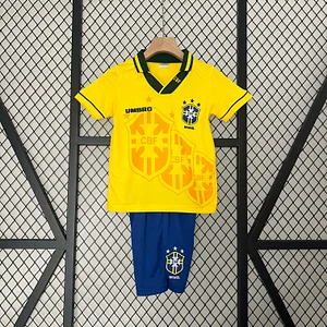 1994 Retro Brazil Home Football Shirt 1:1 Thai Quality Kids Size