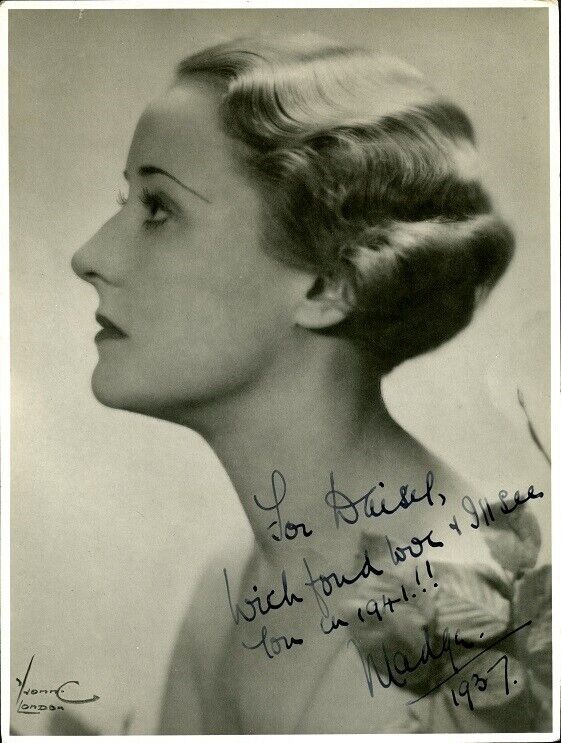 Stunning Vintage MADGE ??? Signed Photo Poster painting - 1937