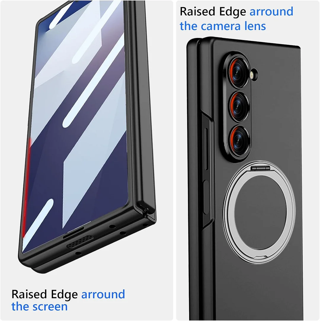 Compatible with Samsung ZFold7/6 mobile phone case 5/4 external 360 rotating bracket magnetic wireless charging ultra-thin protective cover
