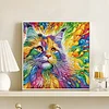 Diamond Painting-DIY Crystal Rhinestone Colorful Cat