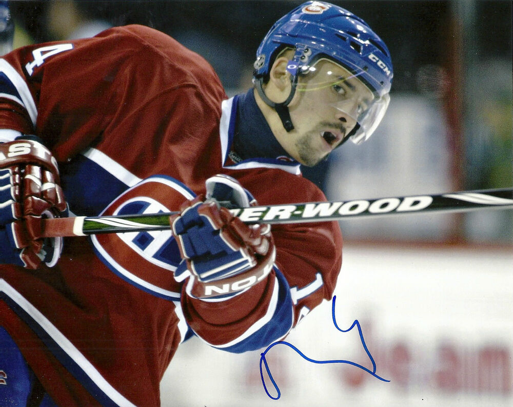 TOMAS PLEKANEC MONTREAL CANADIANS SIGNED 8X10 Photo Poster painting 2