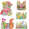 DIY Special Shaped Diamond Painting Easter Egg Bunny Festival Hanging With Lamp String Kit