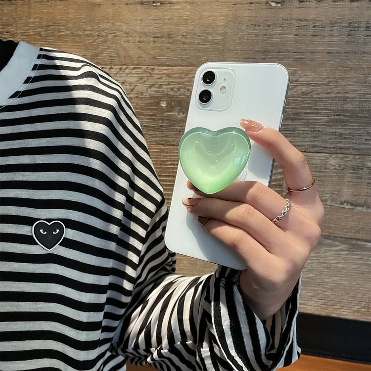 Heart Shaped Crystal Phone Holder