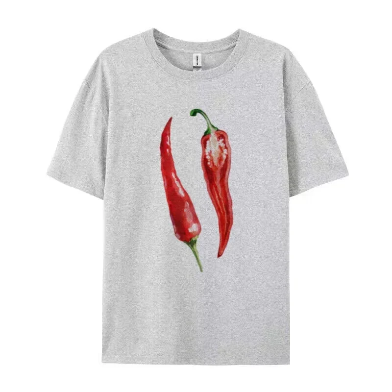 Toloer Chili Pepper Graphic Tee-Outfit Ideas