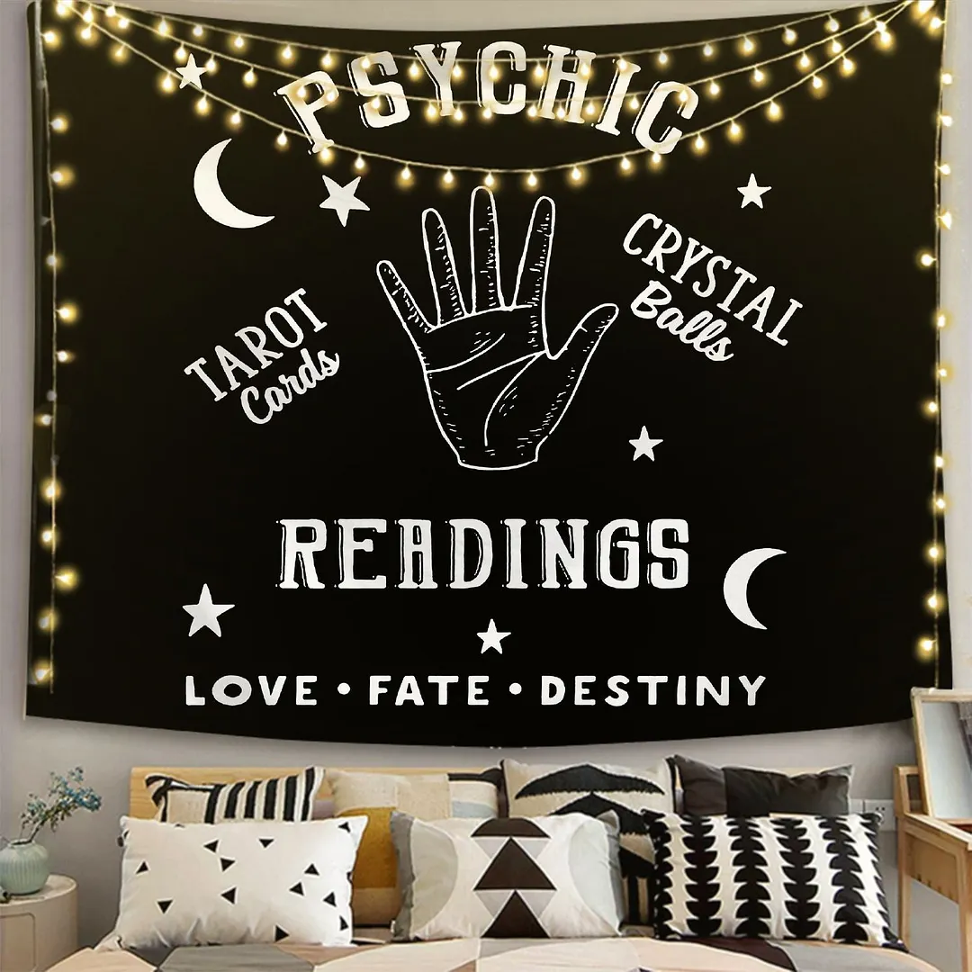 White Black Sun and Moon Tapestry Wall Hanging Witchcraft Psychedelic Tapestries Boho Hippie Wall Rugs Dorm Decor Beach Blanket