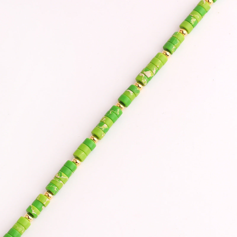 Street Round Geometric Copper Electroplating Necklaces