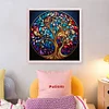 (Stamped/Counted) Glass Painting-Tree Of Life-18CT Cross Stitch 30*30cm/11.81*11.81in