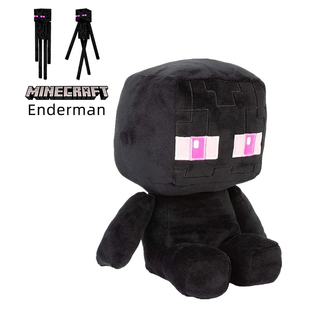 Minecraft Enderman Plush Toy Stuffed Animal Doll for Kids Holiday Gifts Home Decoration