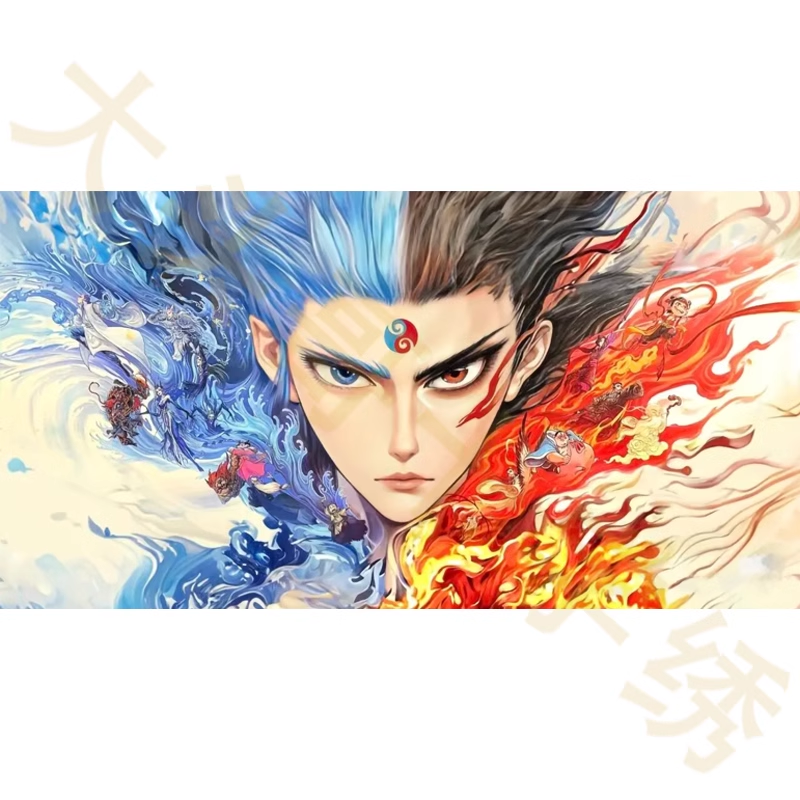 [Nezha and Ao Bing combined needle aspiration]Cross stitch 2025 new tool needle suction Painting Fairy Cross Stitch