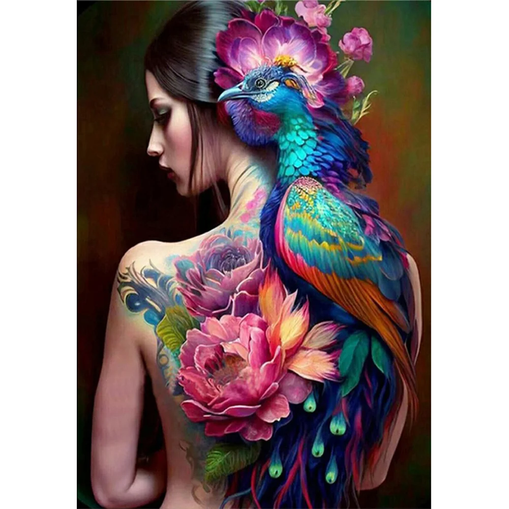 Amazon.com: Full Back Tattoo Women Painting by Numbers for Adults  Beginner,Lion Paint by Number on Canvas Easy to Paint for Beginner with  Pigment and Brushes Artwork for Home Decor Without Frame 16''X20'' :