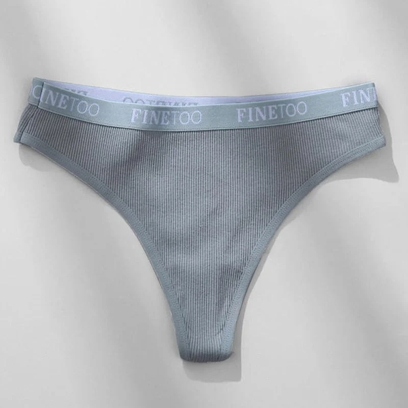 FINETOO Cotton Brazilian Panties Women M-XL Low-Rise Underwear Ladies Soft Underpants Female Panty Lingerie Cotton Panties 2021