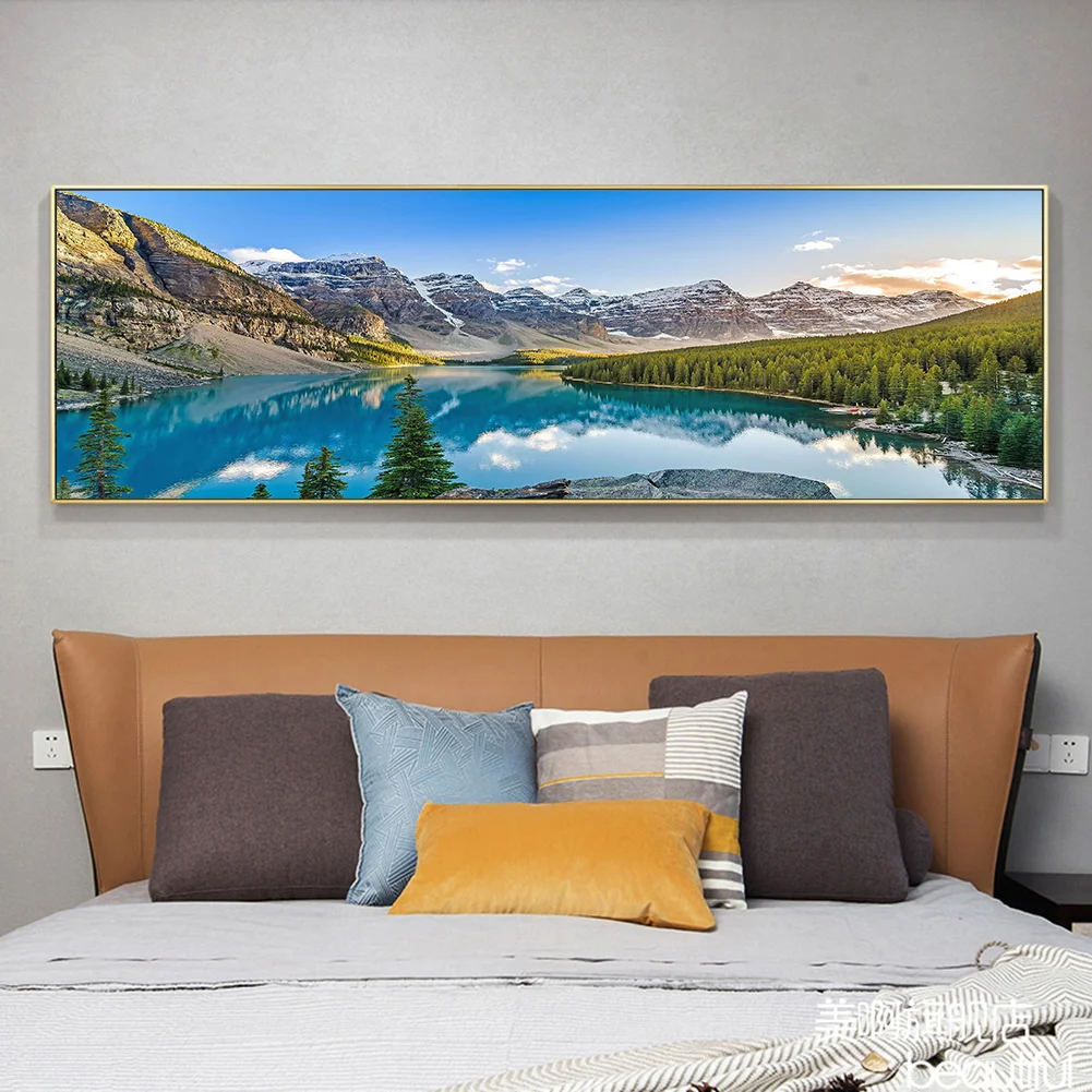 Diamond Painting - Full Round Drill - Mountain Scenery(80*40cm)