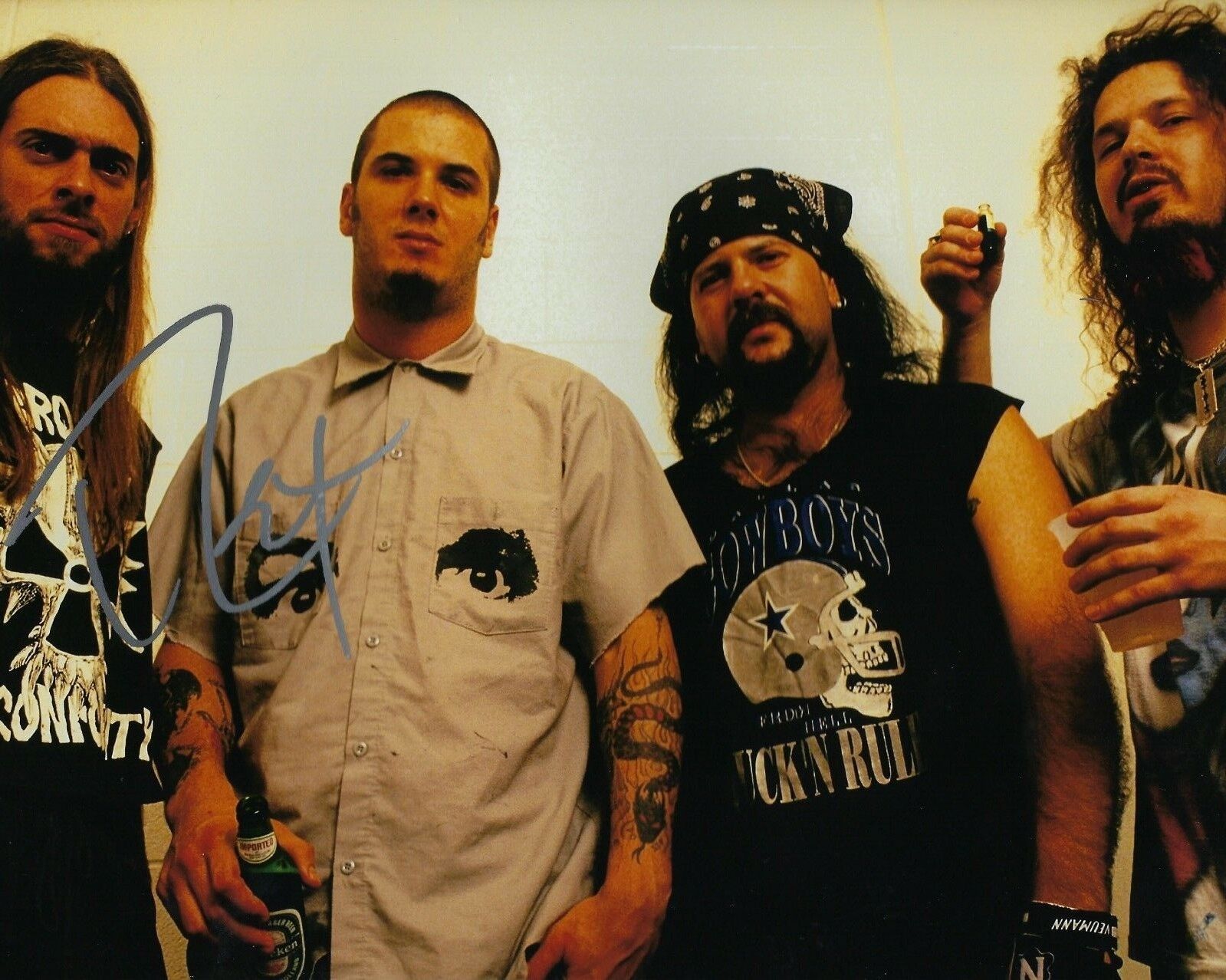 GFA Pantera Band Bassist * REX BROWN * Signed 8x10 Photo Poster painting PROOF B2 COA