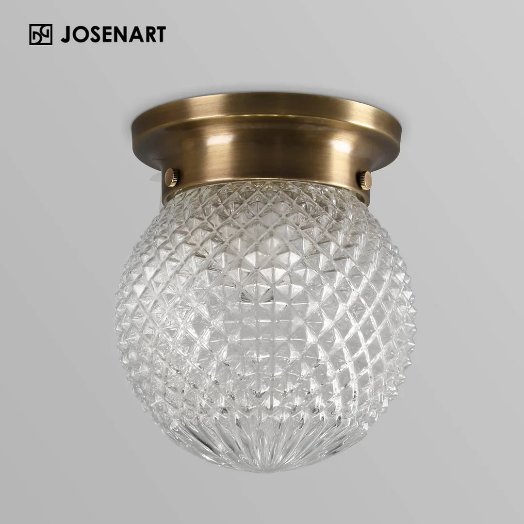 Minimalist Crystal Shade Globe Ceiling Light JOSENART Josenart