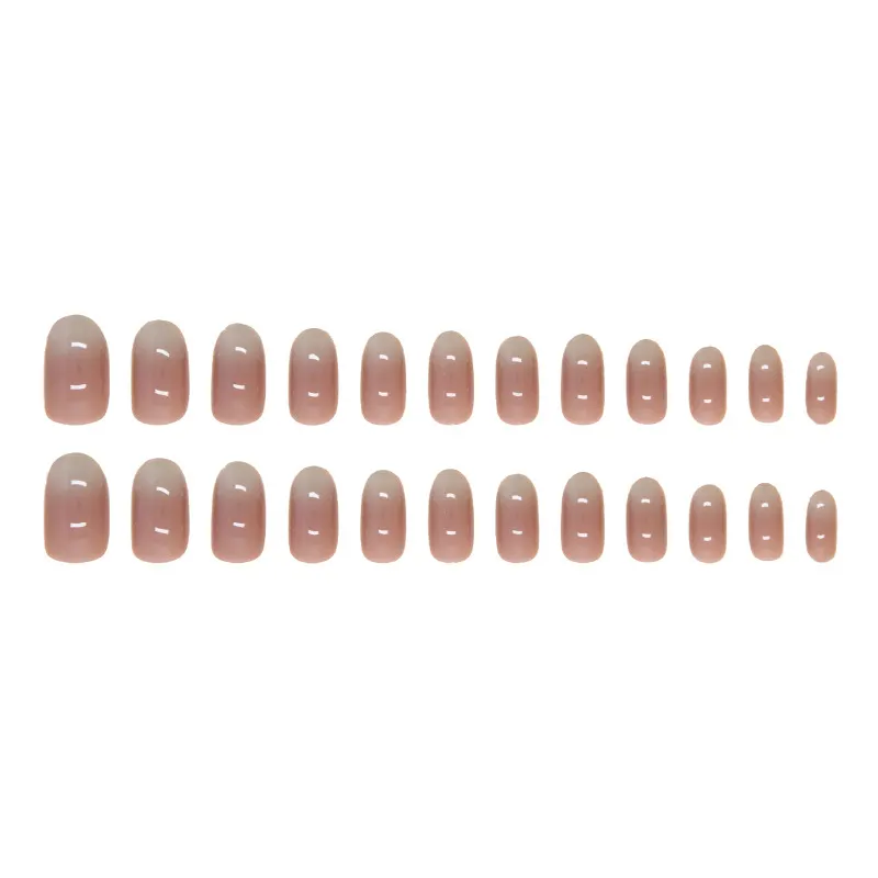 Churchf Churchf Nail Contracted Pure Color Wear Nail Removable Beauty Nail Tablet Gradient Nail Patch 24 Pieces