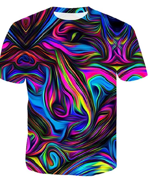 Hot Sale Men's 3D Printed Casual Short Sleeve Printed T-Shirt