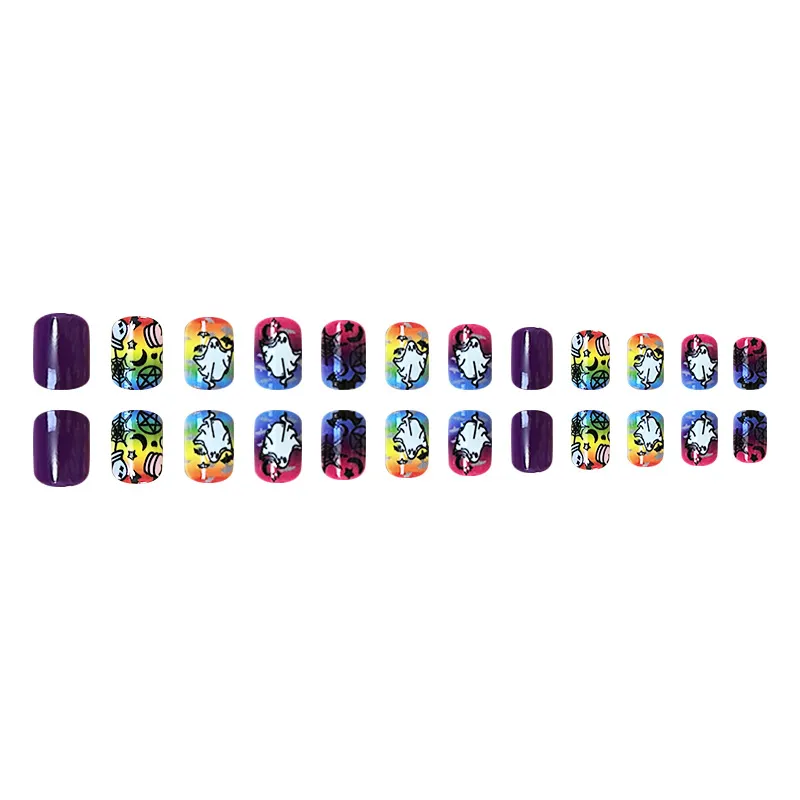 Churchf Churchf Color Gradual Ghost Bat Mysterious Festival Atmosphere Wear A Jia Piece Finished Mixed Batch
