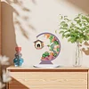 5D DIY Diamond Painting Special Shape Desk Ornament Flower Bird Decor Kit