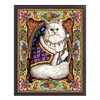 (Big Size)Retro Cat - 11CT Stamped Cross Stitch - 50*67cm