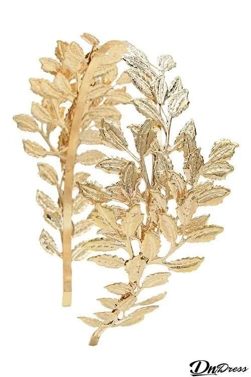 Metal Leaf Headband