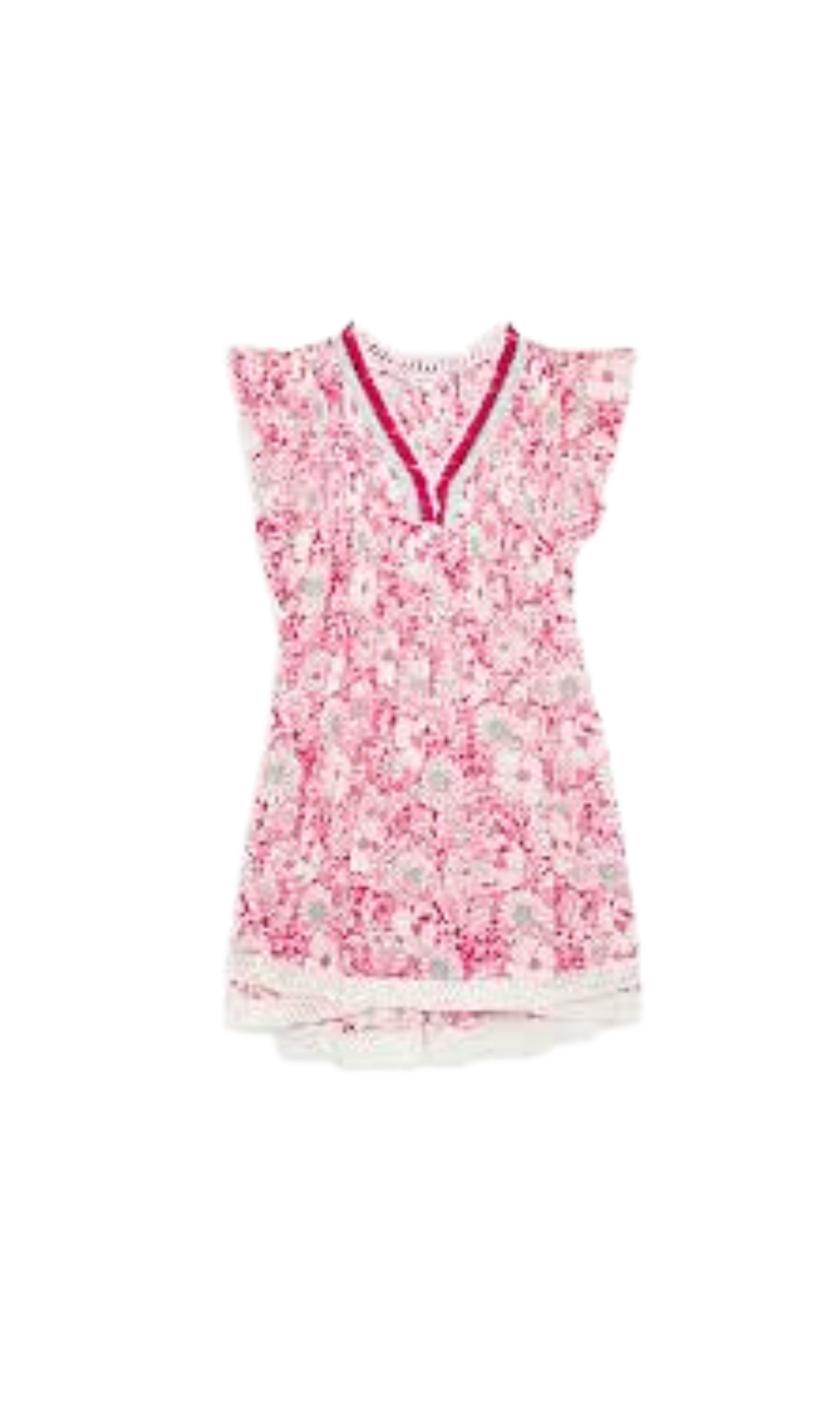 SASHA V NECK PRINTED MINI DRESS