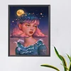 (40*50cm)DIY Round Partial AB Drill Diamond Painting - Moon Girl
