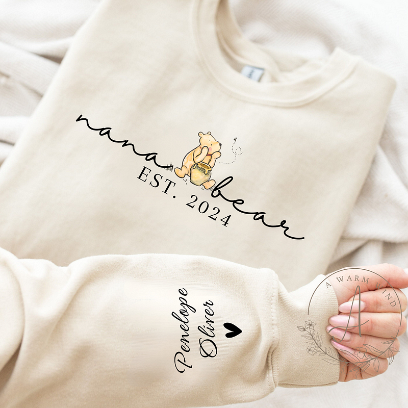 Mama Bear Sweatshirt For Women, Custom Mama Bear Childs Shirt, Mothers Day  Gift, Mom Shirt With Kids Name, Personalized Mama Sweatshirt, Christmas