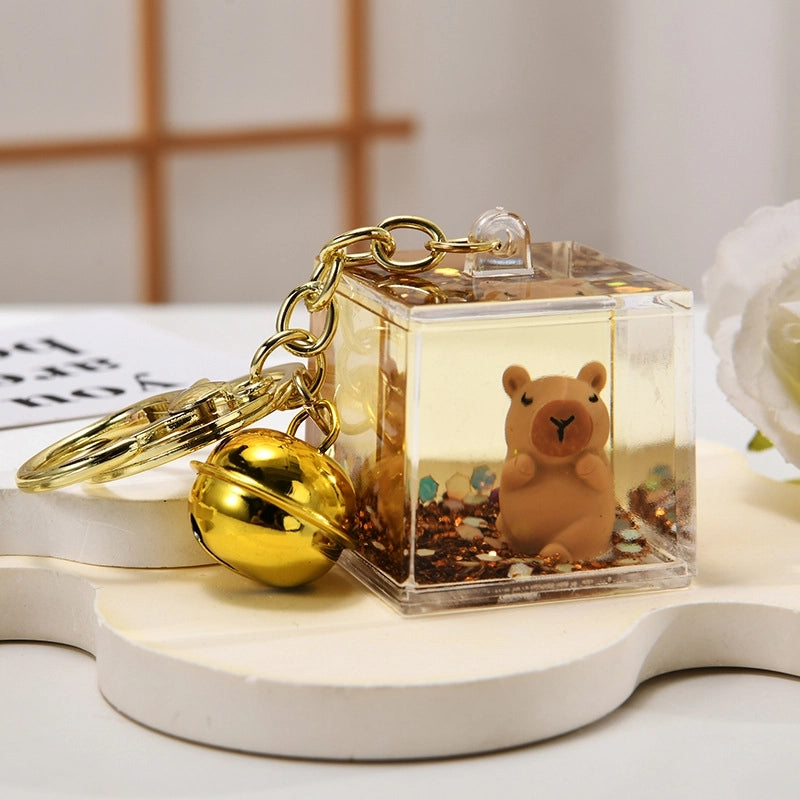 Cute Animal Capybara Arylic Unisex Bag Pendant Keychain