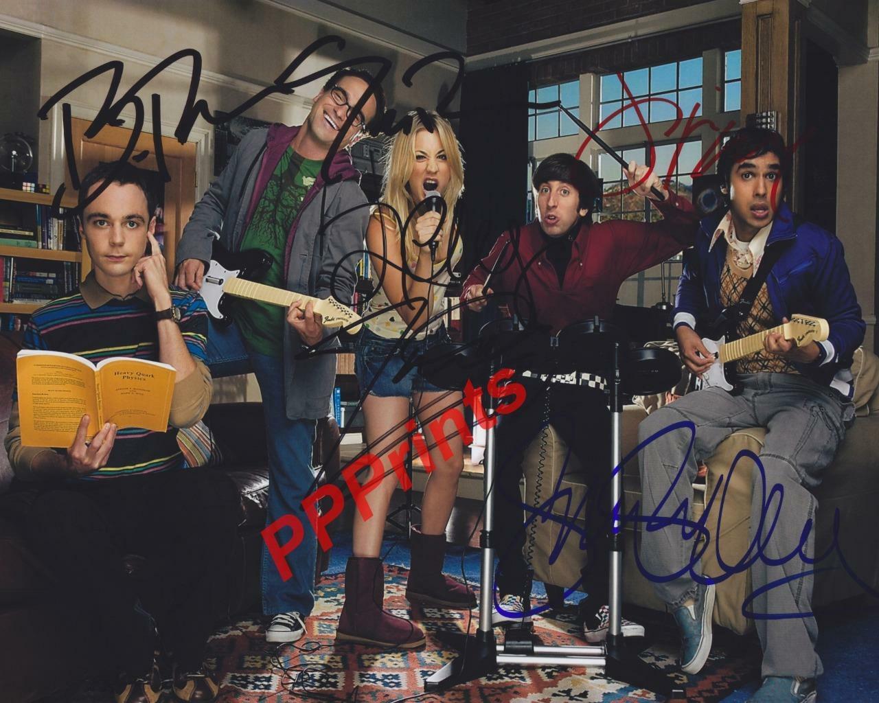 THE BIG BANG THEORY X5 SIGNED AUTOGRAPHED 10X8 REPRODUCTION Photo Poster painting PRINT