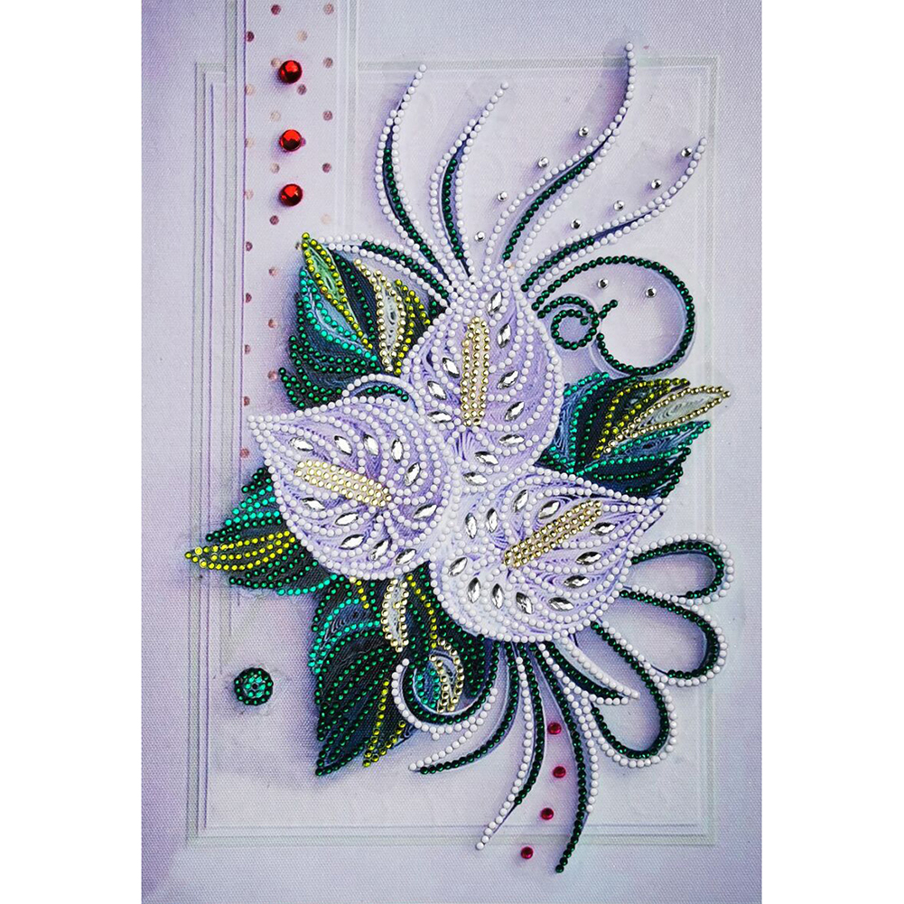Flowers And Plants 30*40cm(canvas) beautiful special shaped drill diamond painting