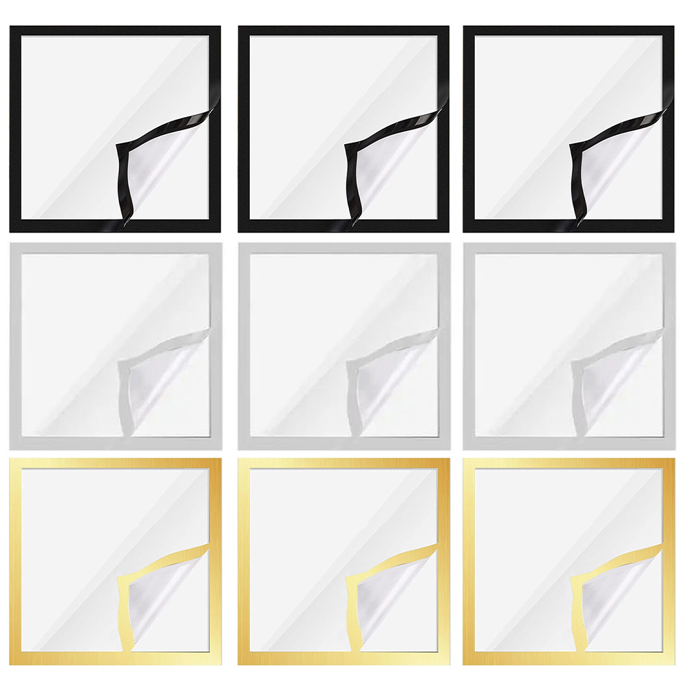 9Pcs Magnetic Picture Frame Diamond Painting Frame for Party Decor (S)