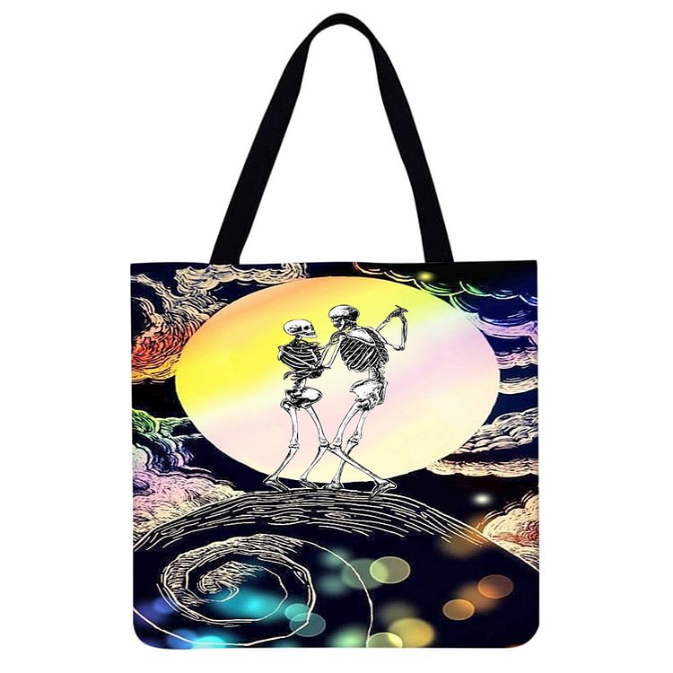 Skeleton - Linen Tote Bag