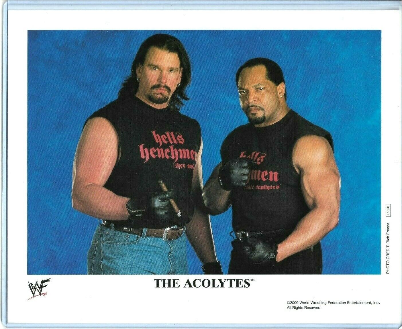 WWE ACOLYTES P-628 OFFICIAL LICENSED AUTHENTIC ORIGINAL 8X10 PROMO Photo Poster painting RARE