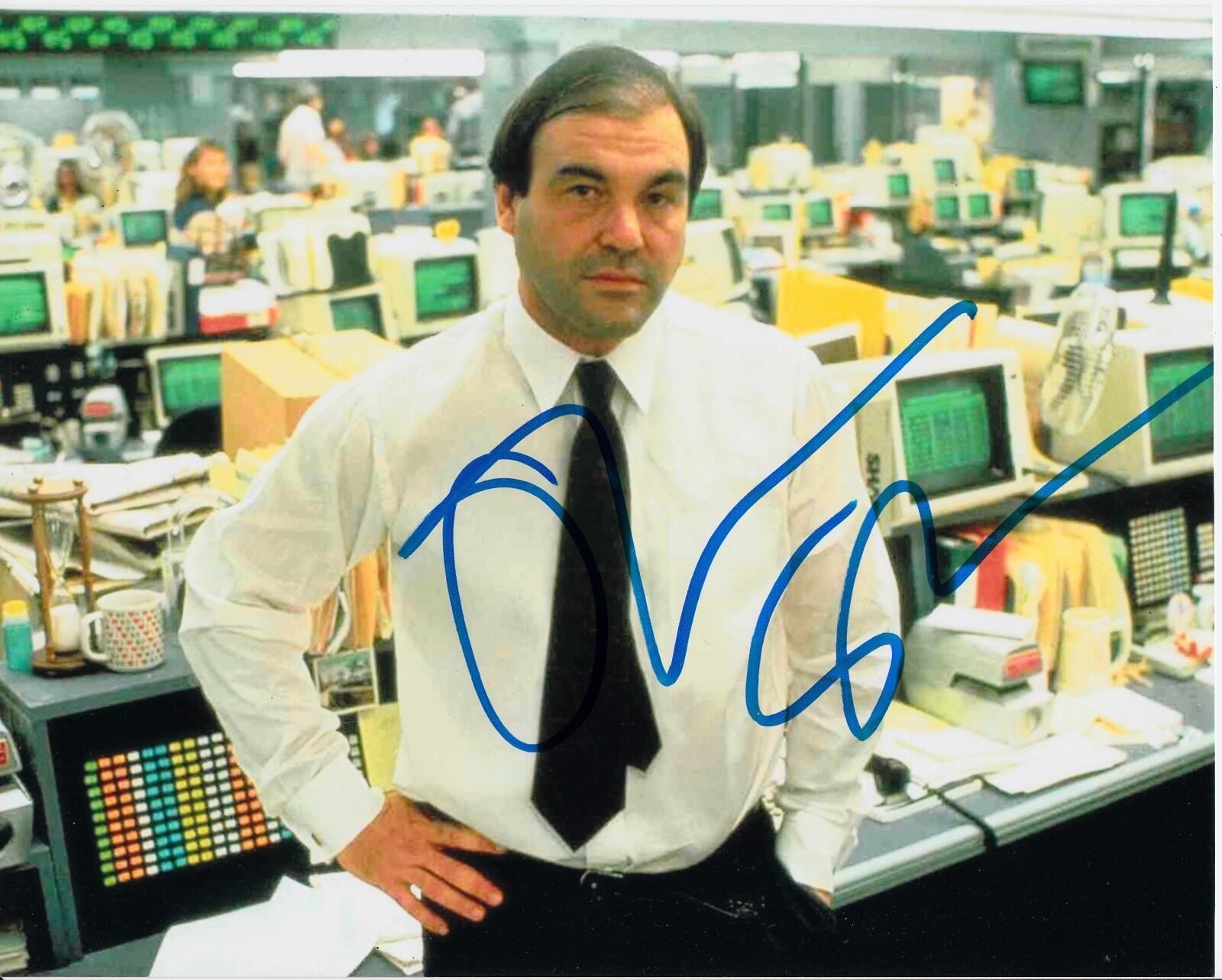 OLIVER STONE SIGNED Photo Poster painting UACC REG 242