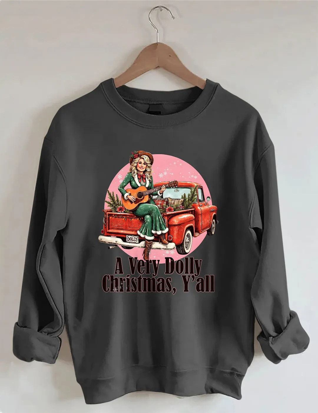 A Very Dolly Christmas,Y'all Sweatshirt