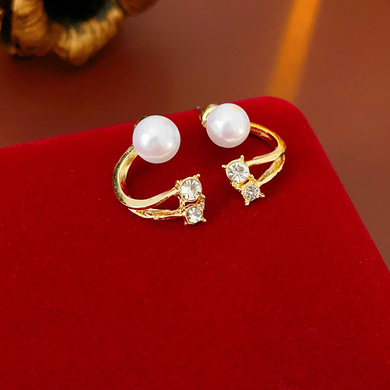 Medieval Flower Animal Leaf Geometric Droplet Flower Chinese Zodiac Artificial Pearl Oil Dripping Earrings